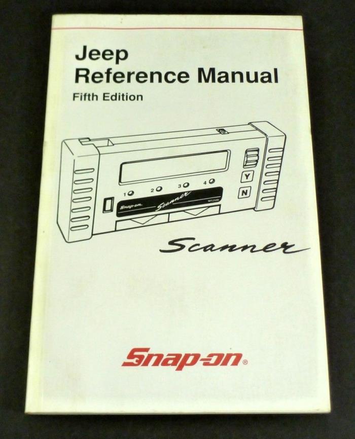 SNAP-ON JEEP Reference Manual 5th Edition Scanner 2001