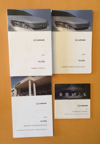 2010 LEXUS HS250H OWNER'S MANUAL [0222]