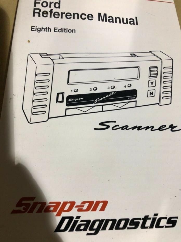 SNAP-ON Ford Reference manual 8th Edition Scanner