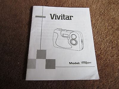 Vivitar Vivicam 10 Instruction Manual Guide INSTRUCTIONS ONLY