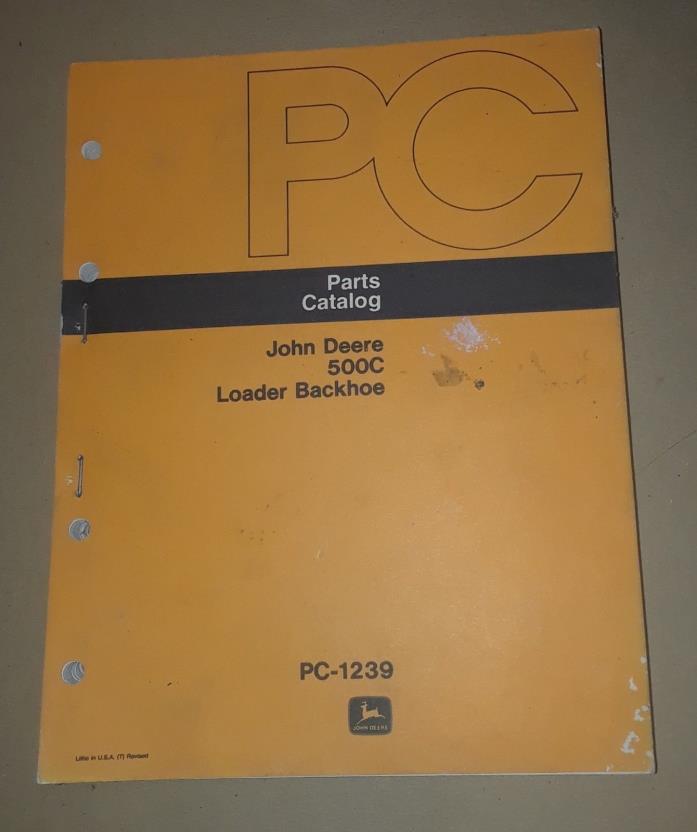 John Deere JD500-C Loader Backhoe Parts Catalog