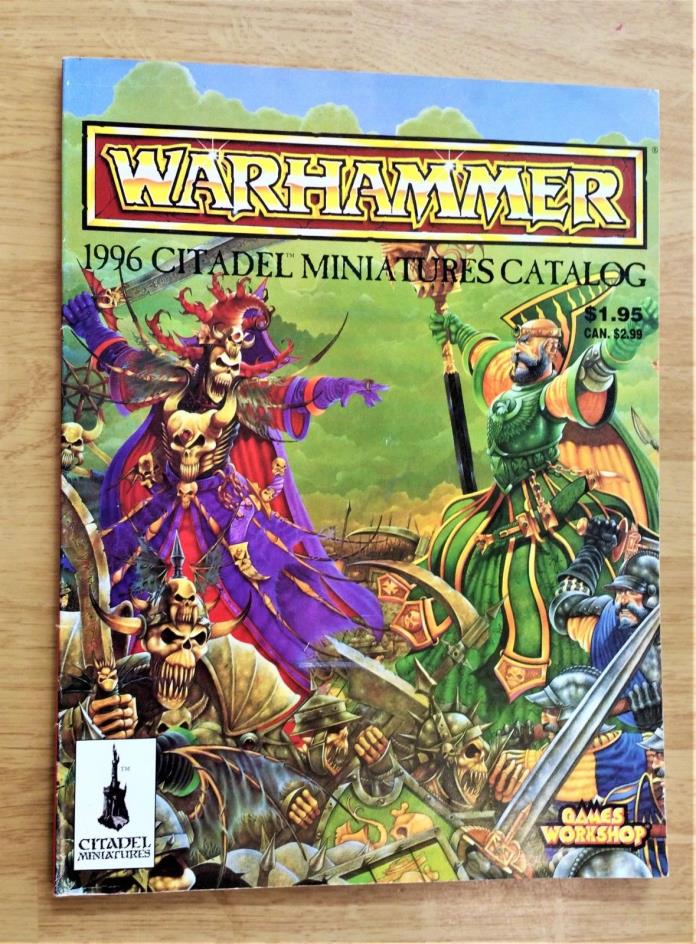 Warhammer 1996 Citadel Miniatures Catalog Games Workshop Vintage