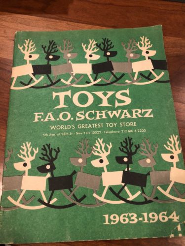 Vintage 1963-64 FAO Schwarz Toy Catalog 31 Pages