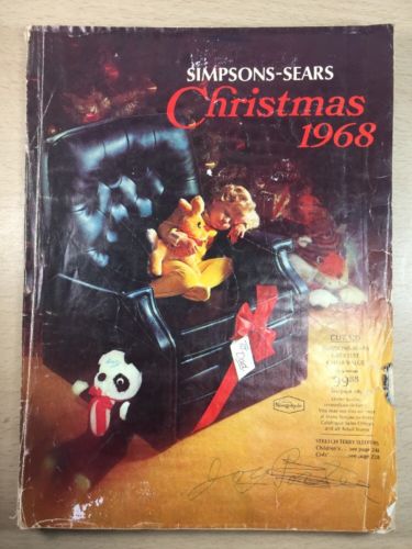 Sears Wishbook Cataloge 1968 Winter Toys Christmas Department Store Halifax
