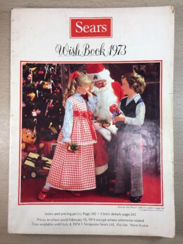 Sears Wishbook Cataloge 1973 Christmas Toys Magazine Shopping Ordering Reference