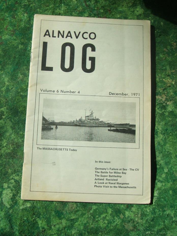 ALNAVCO LOG Volume 6 Number 4 December 1971
