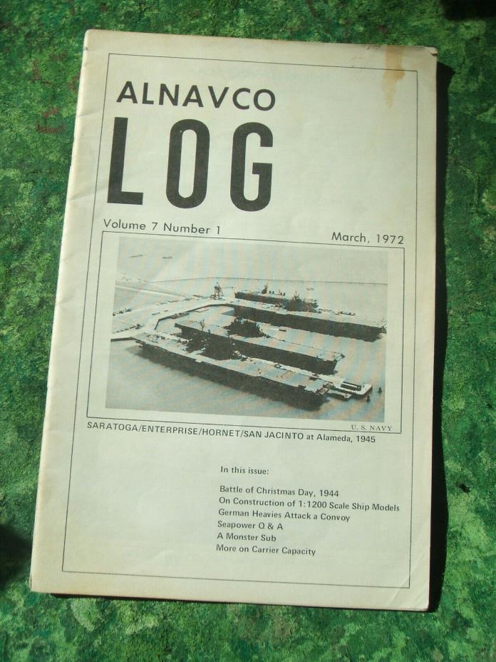 ALNAVCO LOG Volume 7 Number 1 March 1972