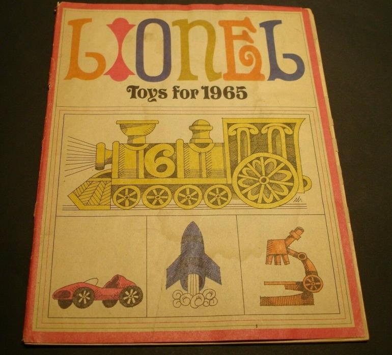 Original 1965 Lionel Toy Catalog Slot Cars Trains