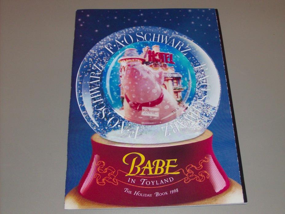 1998 Holiday FAO Schwarz Toy Catalog Holographic Babe Issue RARE *LOOK*