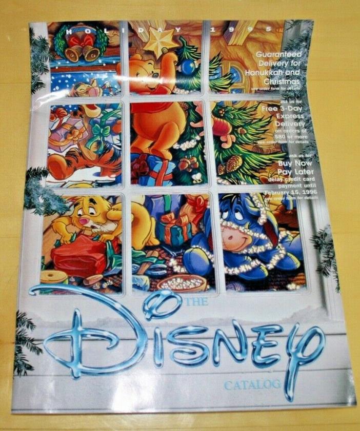 THE DISNEY CATALOG ~ HOLIDAY 1995 ~ INCLUDES AN ENVELOPE OF PROMO OFFERS ~ NEW