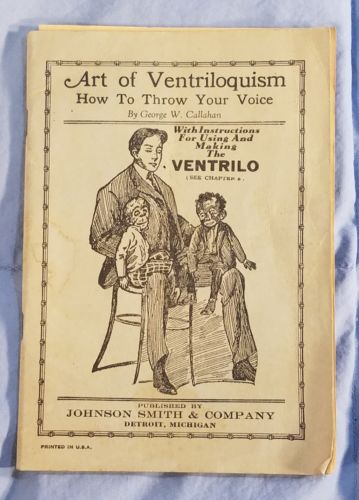 1930s? Art of Ventriloquism Johnson Smith Novelty Mail Order Toys Magic Catalog