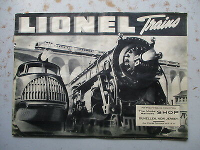 Lionel Trains Catalog - B&W Version, 1937 Dated