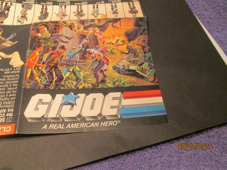 G.I Joe 1986 Advertisement booklet