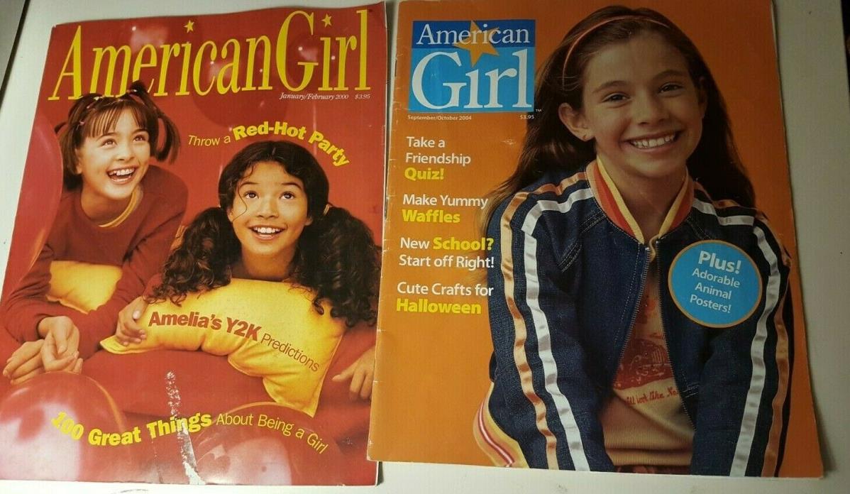 American Girl Magazine Lot Vintage Jan/Feb 2000, Sept/Oct 2004