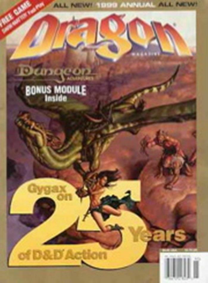 TSR VINTAGE DUNGEON ADVENTURE MAGAZINE -D&D 25 YEARS