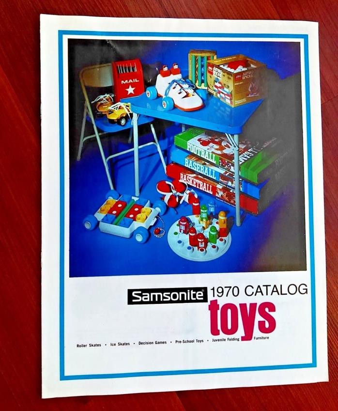 1970 Samsonite Toy Catalog Roller Ice Skates Lacer Racer Mission Space Game