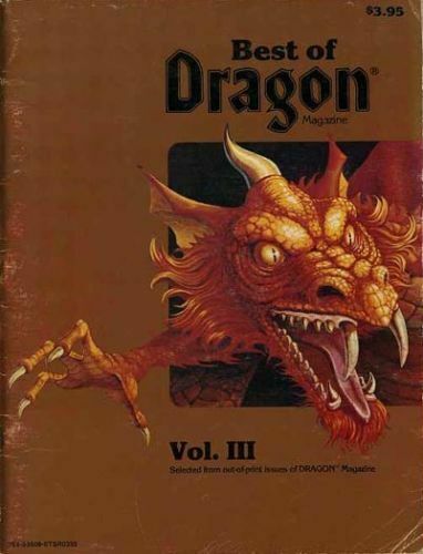 BEST OF THE DRAGON MAGAZINE VOL III 1983 D&D Dungeons Dragons Issue