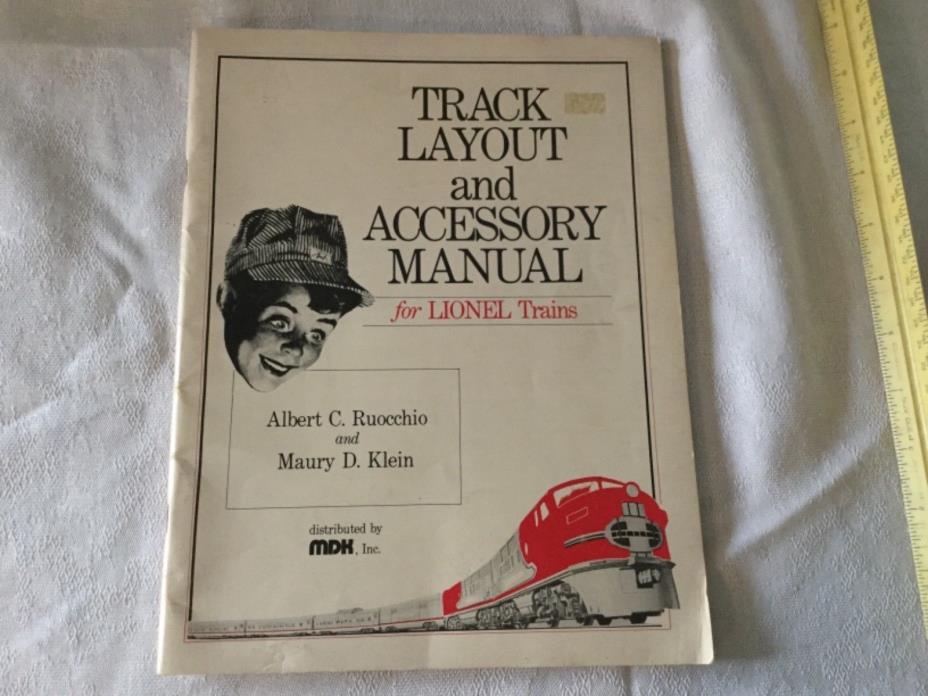 TRACK LAYOUT AND ACCESSORY MANUAL FOR LIONEL TRAINS 1979