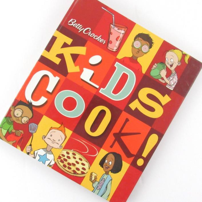 Betty Crocker Kids Cook Cookbook Spiral Bound Hardback Easy Simple Recipes