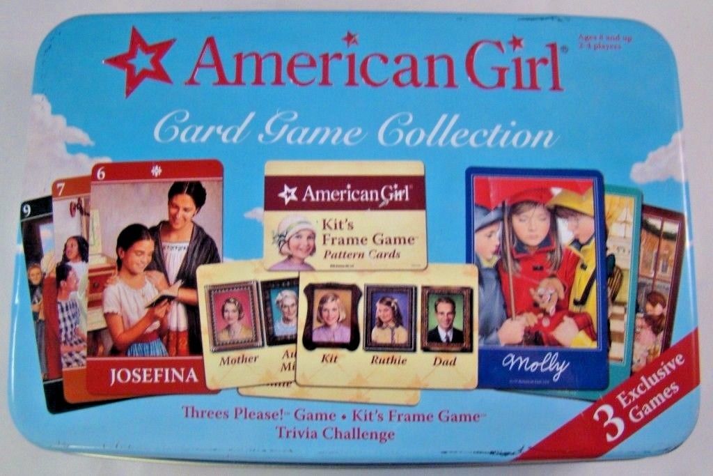 American Girl Card Game Collection 2007 Mattel Metal Tin