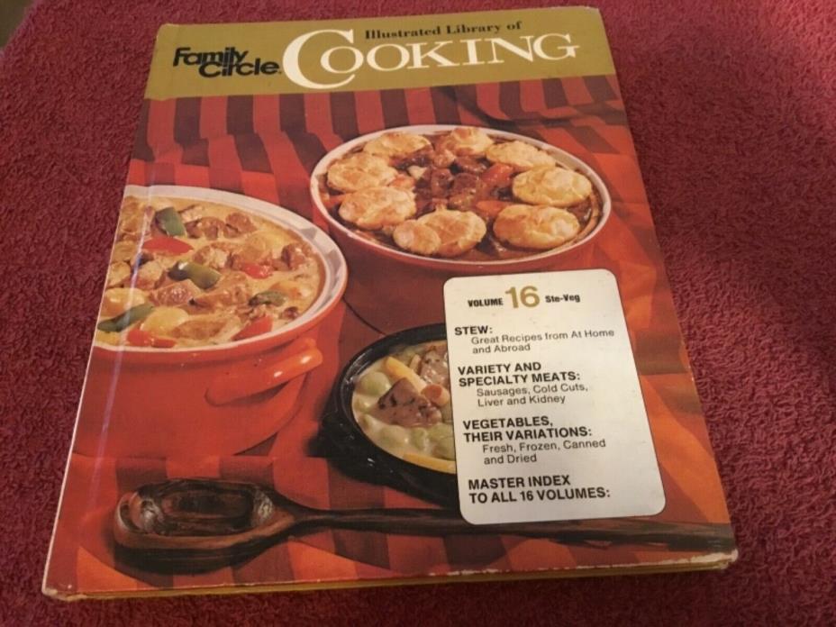 Family Circle Illustrated Library of Cooking Cookbook 1972