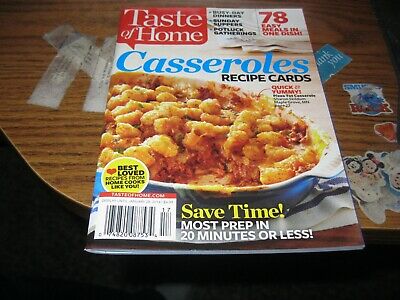 Taste of Home (Casseroles Recipe Cards) 78 easy meals in one dish Cook Book