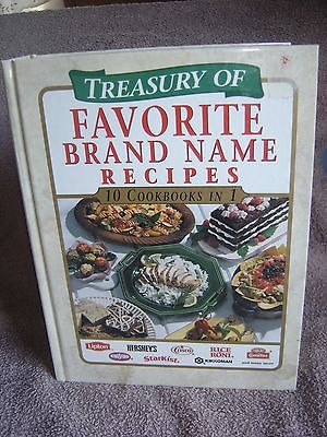 Treasury of Favorite Brand Name Recipe EUC 10 Cookbook in 1 Hershey Lipton 97