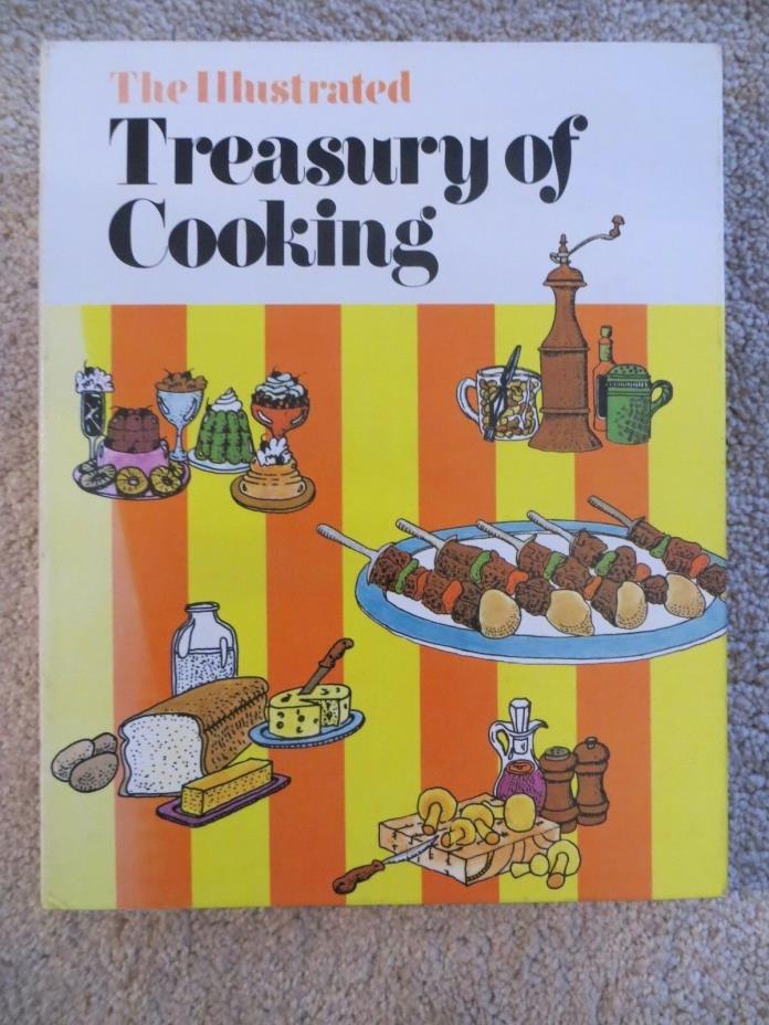 Vintage~1974~ THE ILLUSTRATED TREASURY OF COOKING~ 3-Ring Binder~Great Condition