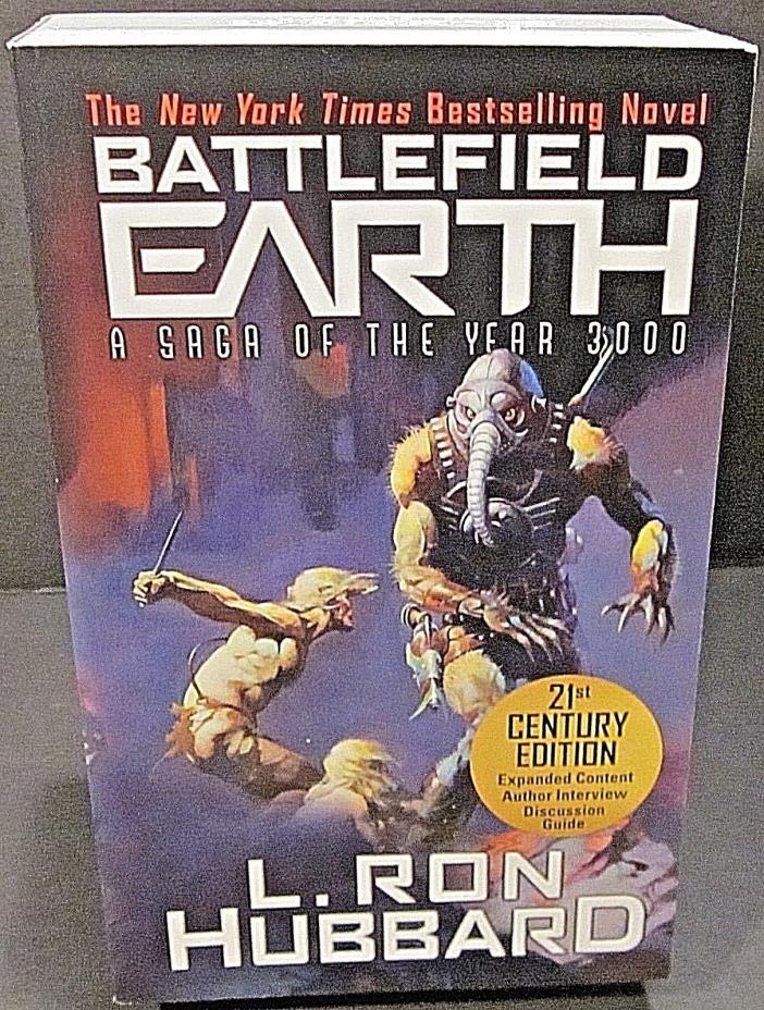 Battlefield Earth Saga of Year 3000 L Ron Hubbard 21st Century Ed Frazetta Cover