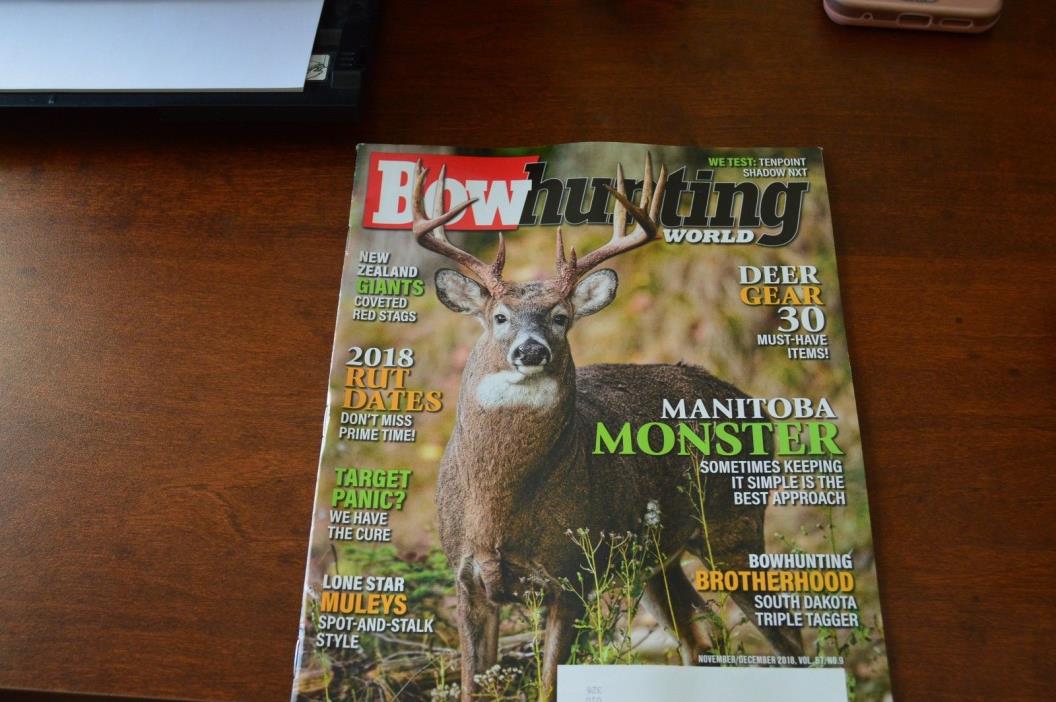 BOW HUNTING WORLD- NOVEMBER 2018-  DEER GEAR 30+ MUST HAVE ITEMS-NEW