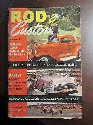 Rod & Custom Magazine June 1960 Best Street Machines Karts! (AJ)