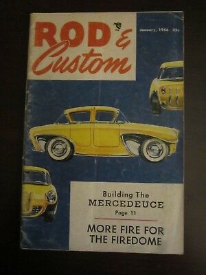 Rod & Custom Magazine January 1956 Building the Merceduece Fire Firedome (AJ)