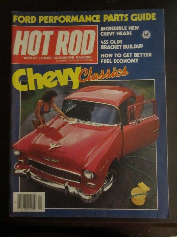 Hot Rod Magazine January 1981 Chevy Classics No Label (Y1) Y2