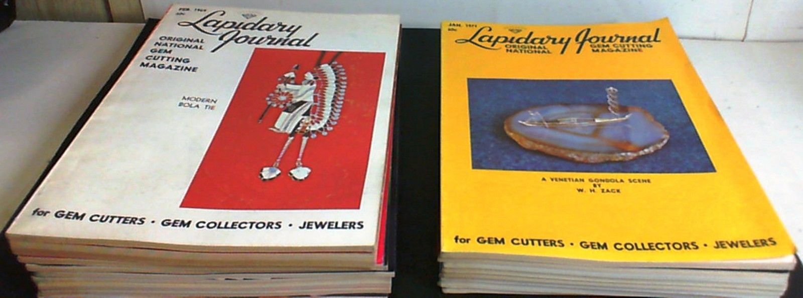 17 Lapidary Journal Magazines from 1969 & 1971 in good condition