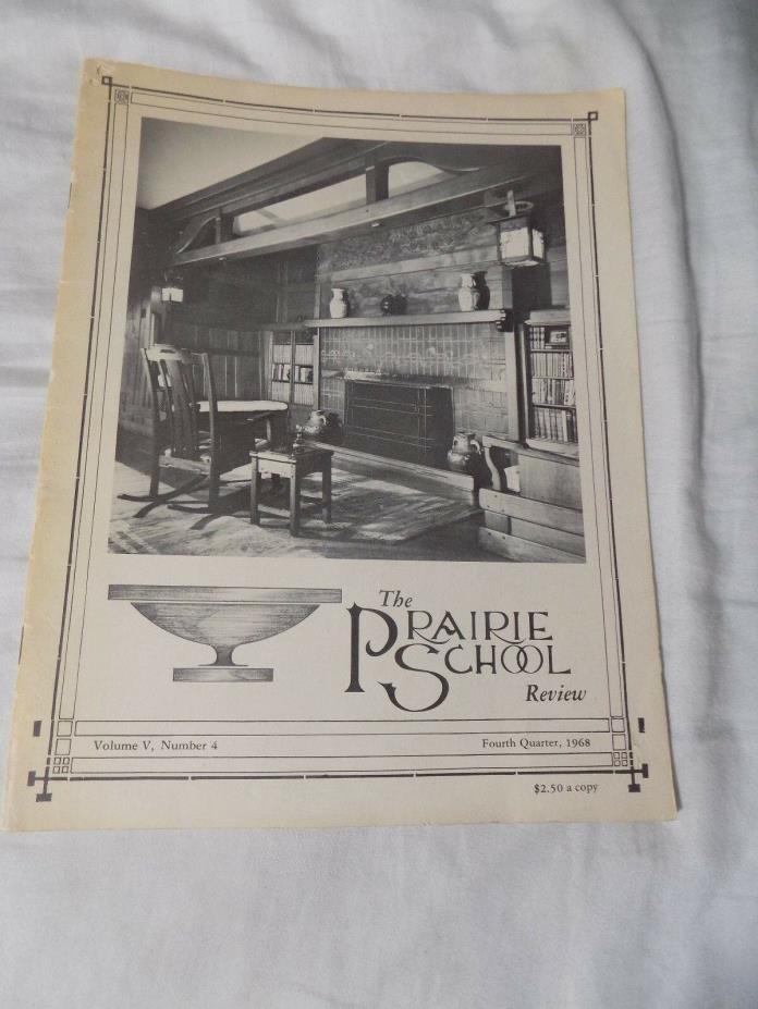The Praire School Review Volume V Number 4 Fourth Quarter 1968 Gamble House