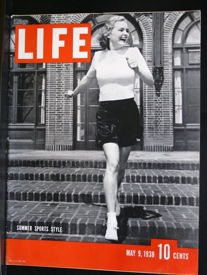 LIFE MAGAZINE MAY 9 1938 SEABISCUIT DIZZY DEAN FASHION GINGER ROGERS FASCISM