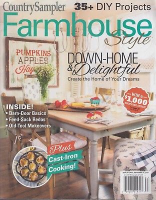 Country Sampler Farmhouse Style Autumn 2018 Recipes/Decor