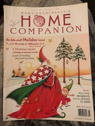 Mary Engelbreit’s Home Companion Magazine December January 1999 No Dolls