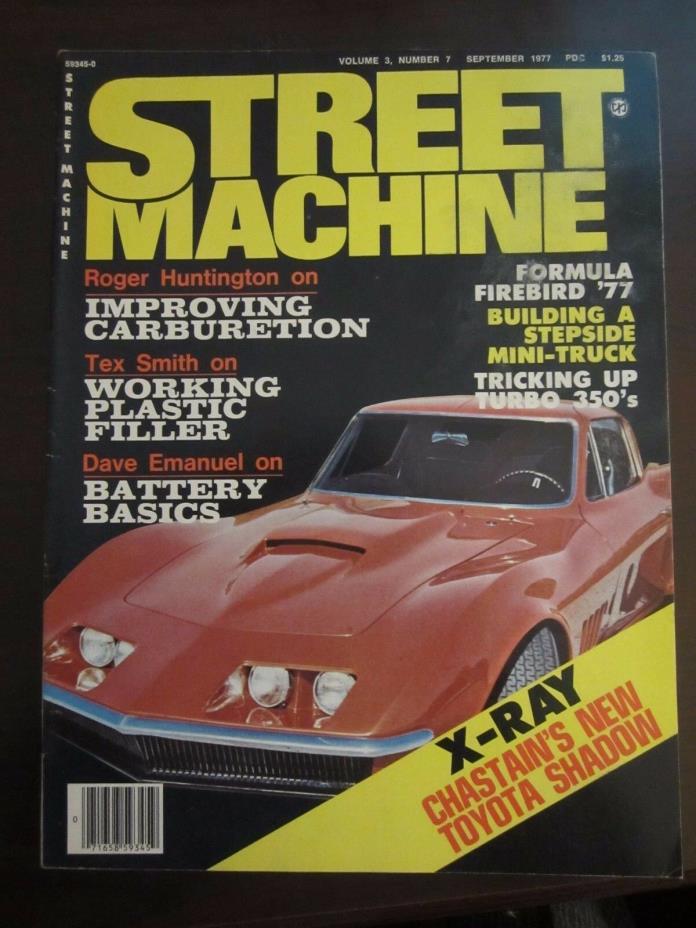 Street Machine Magazine September 1977 Toyota Shadow Formula Firebird (KK)