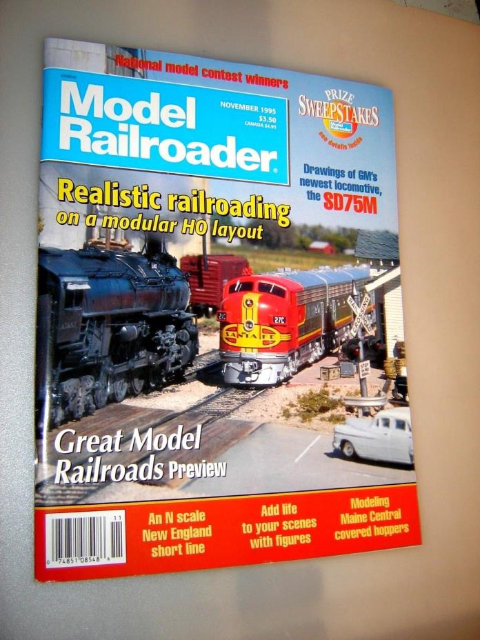 Model Railroader Magazine November 1995