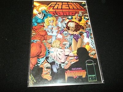 FREAK FORCE  °  FEATURING VANGUARD <> IMAGE  COMICS # 4 ~ MARCH 1994-FIRST PRINT
