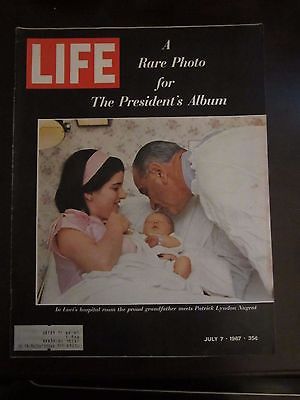 Life Magazine A Rare Photo for the President's Album Lyndon Johnson 1967