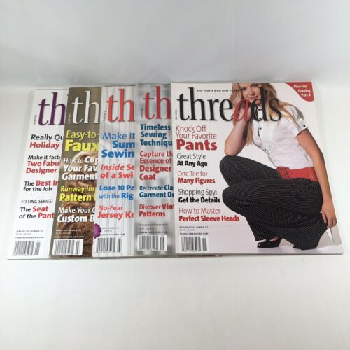 Lot of (5) Threads Magazines 2007 Jan Mar Jul Sep Nov 128 129 131 132 133