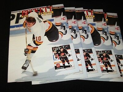 BECKETT HOCKEY MONTHLY °LOT OF 5- MARCH  1992 <>  PAVEL BURE