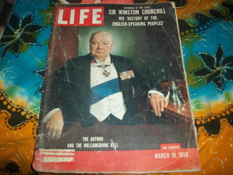 Life Magazine March 19,1956 {Winston Churchill} back issue