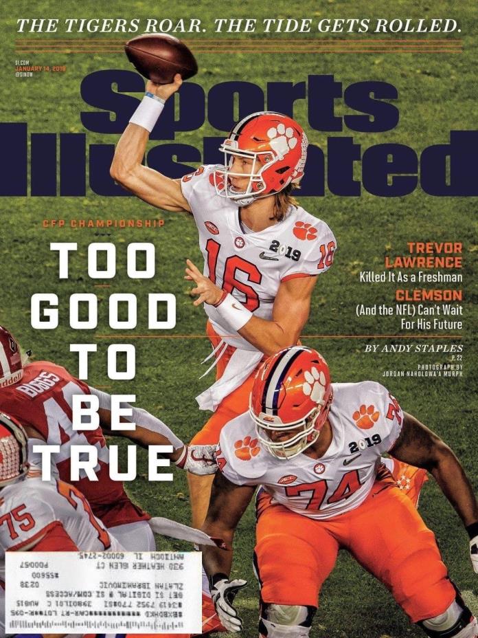 Sports Illustrated 2019 Clemson Tigers- CFP National Champions - Trevor Lawrence