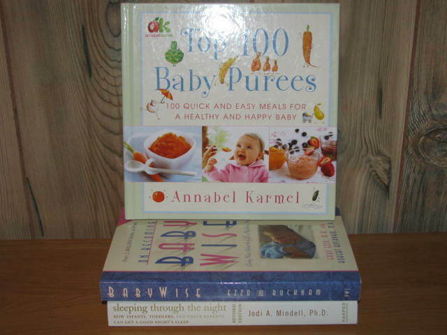 Lot of 3 Baby Books Sleeping Night Baby Wise 100 Baby Purees