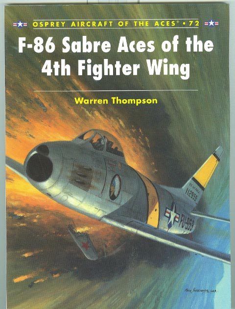 Osprey-Korea-Aviation-USAF-F-86-4th Fighter Wing-F-86 Aces-Colors-Guide!