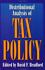 Distributional Analysis of Tax Policy, Bradford, David F.,0844738913, Book, Good