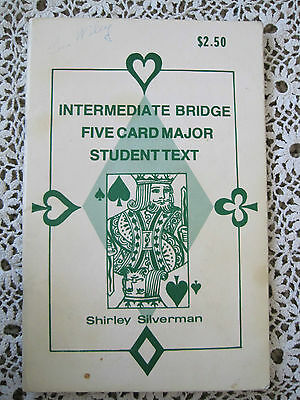 Bridge Booklet Intermediate Five Card Major Student Text S. Silverman 1977